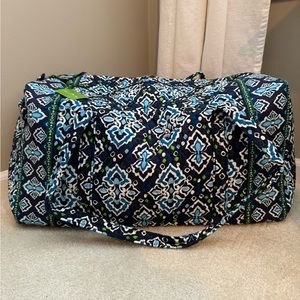 Vera Bradley Large Duffle Ink Blue